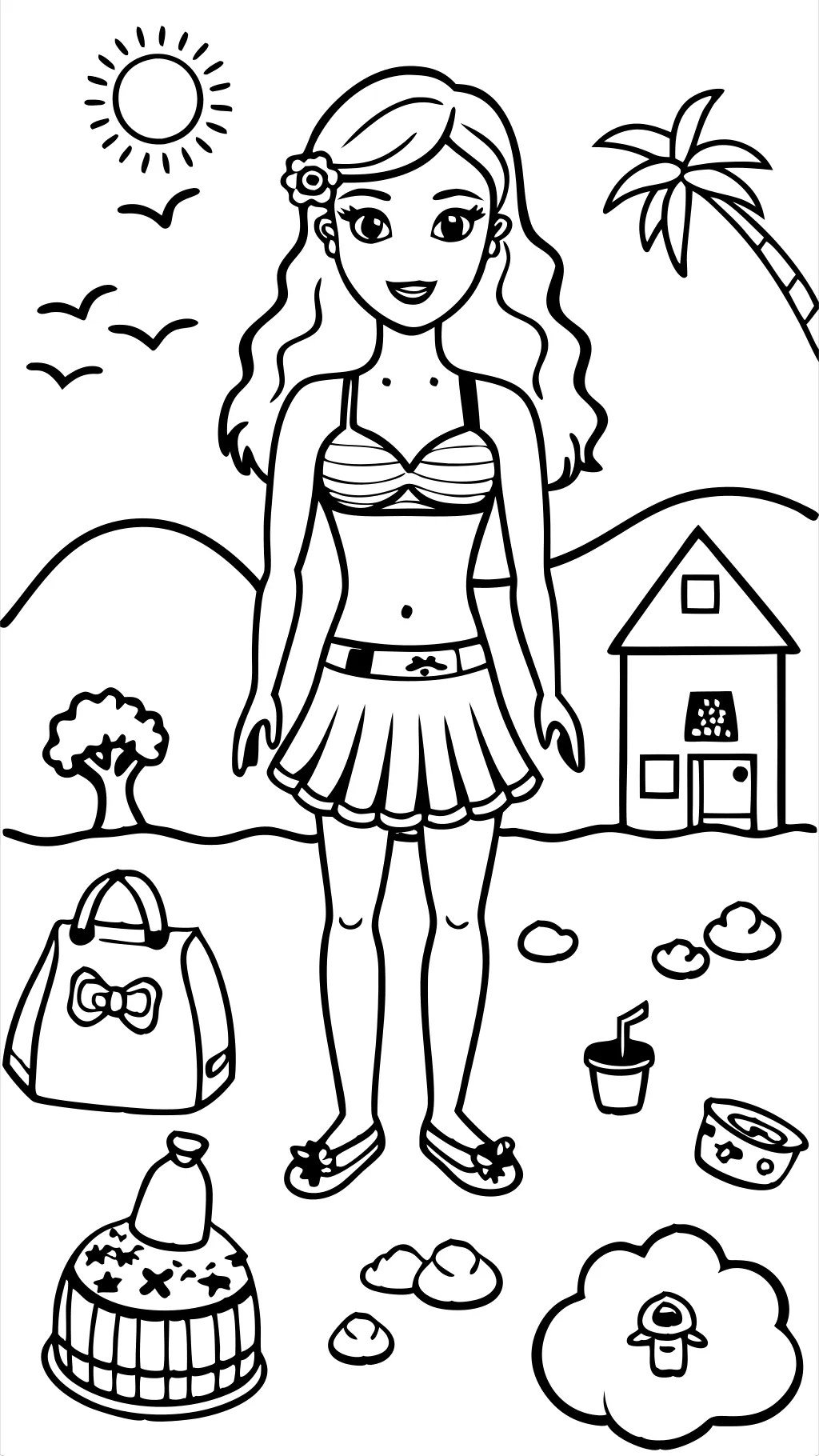 free printable barbie coloring pages